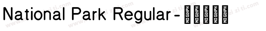 National Park Regular字体转换